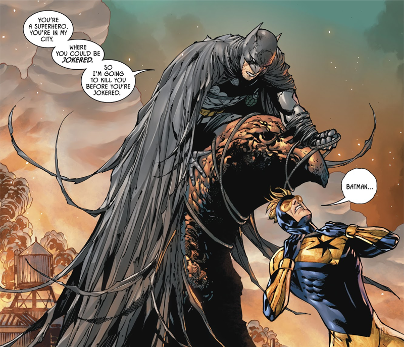 Meet Dick Grayson, the gun-toting Batman of Batman #45's grim new timeline.
